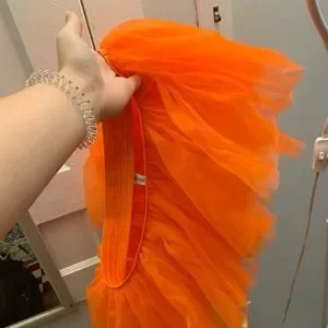 Party City Orange Tutu Skirt